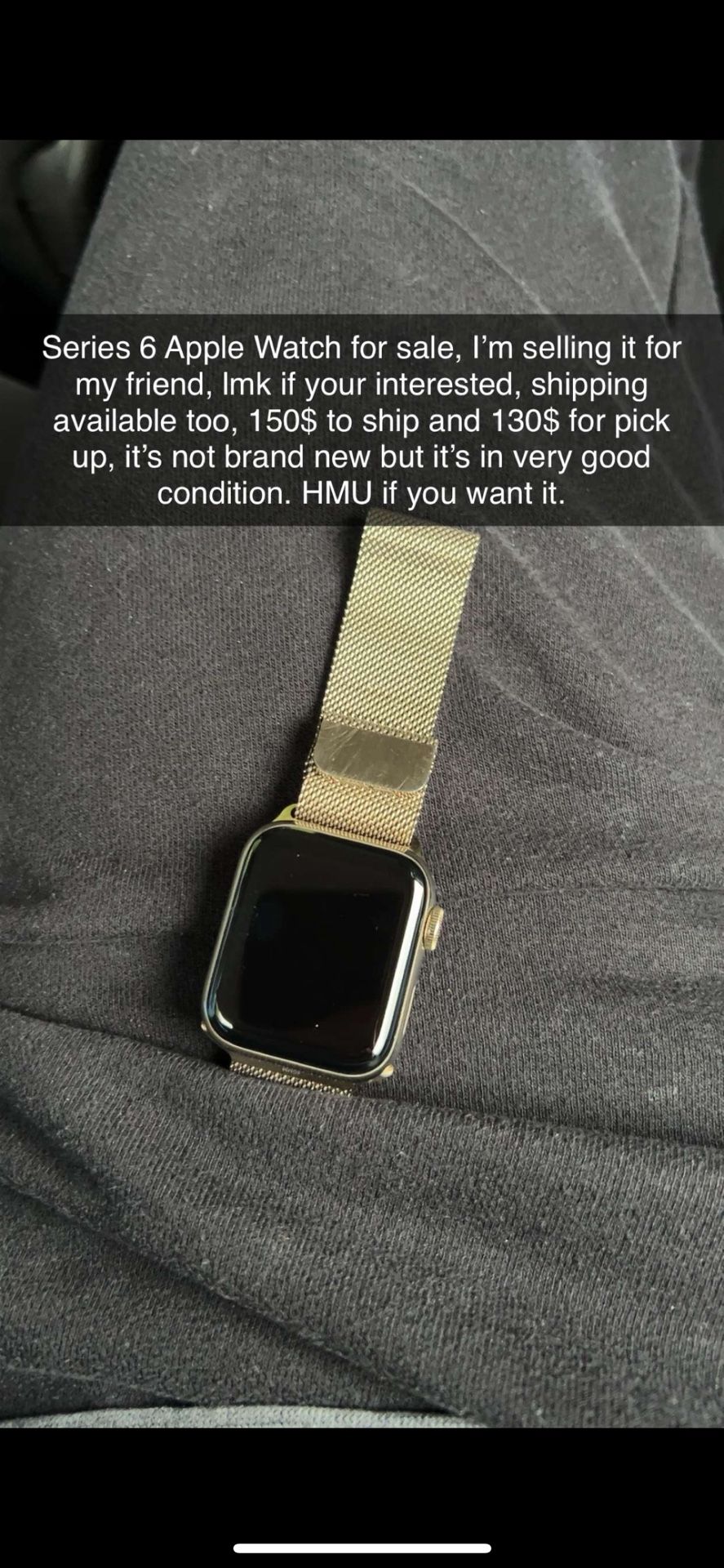 Apple Watch Series 6 Stainless Steel 44mm Gold
