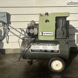 Vintage Sears Air Compressor – Runs Great – 12 Gallon, 2-Cylinder (Model 106.175541)