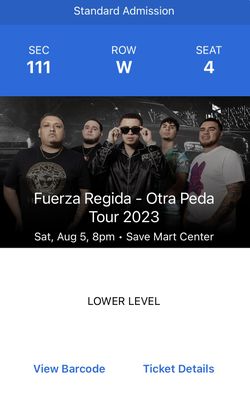 1 Ticket To Fuerza Regida