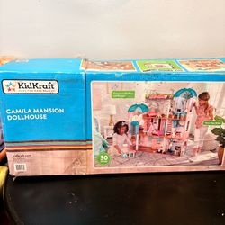 KidKraft Camila Mansion Dollhouse Furnished 3 Stories 5 Rooms 30 Pieces