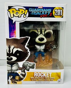 Funko Pop! Marvel: Guardians of the Galaxy Vol. 2 Rocket Raccoon vinyl bobble-head figure