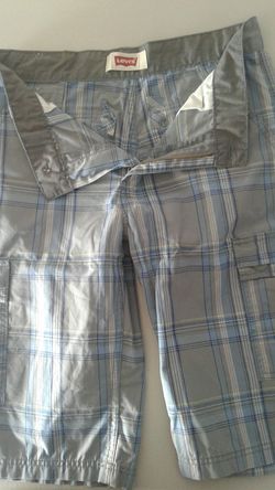 Levi Plaid Cargo Shorts