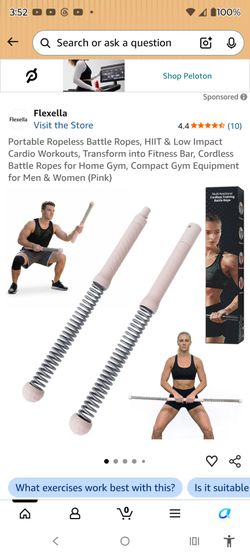 Cordless training battle rope (pink)
