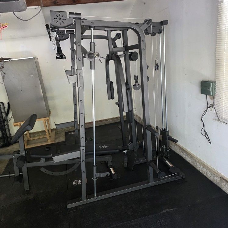 Smith Machine 2001 | Multi-Use Adj Bench | Gym Equipment | Fitness | Squat Rack | Excercise |🔴WEIGHTS AND BARBELL SOLD SEPARATELY 🔴 FREE DELIVERY 🚚