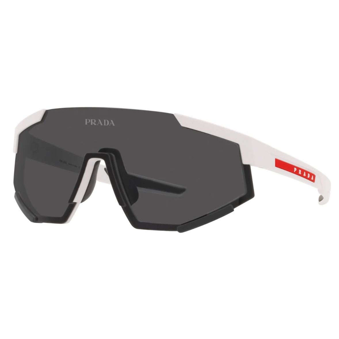 Prada PS04WS Linea Rossa Gray Shield Visor Sunglasses