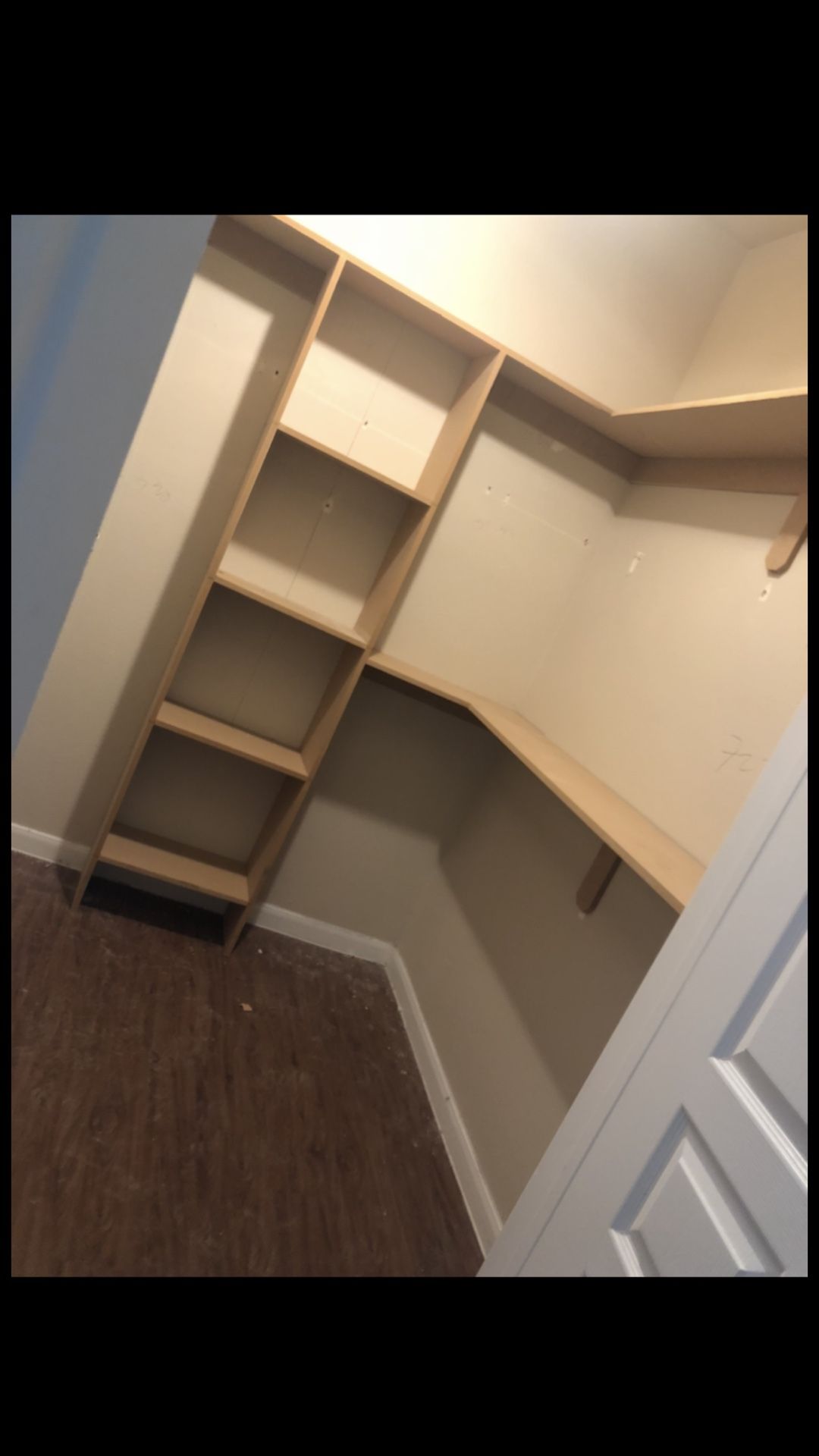 Closet shelves