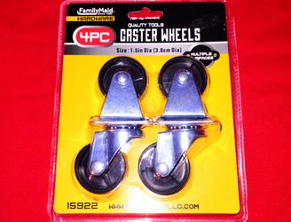New 4-Pack Caster Wheels 1.5in