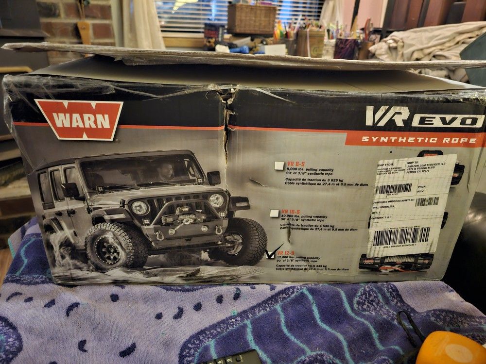Warn Winch Vr Evo 12,000lbs