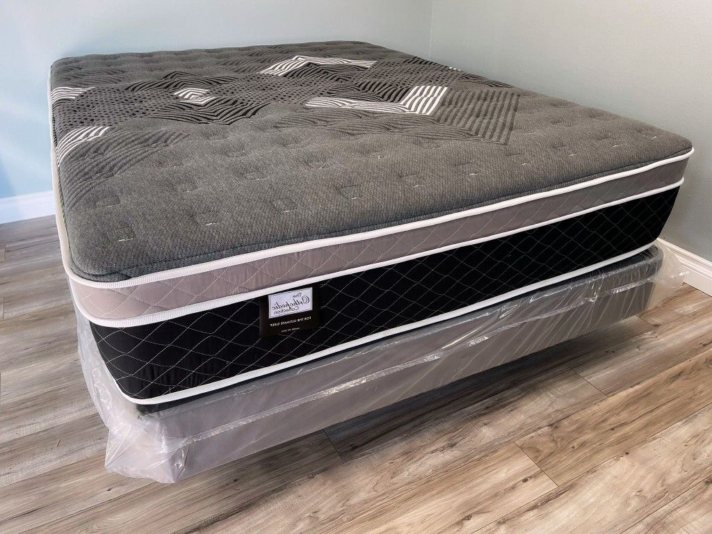 Queen Oasis Thermal Comfort Europillow Top 12inch Mattress!!