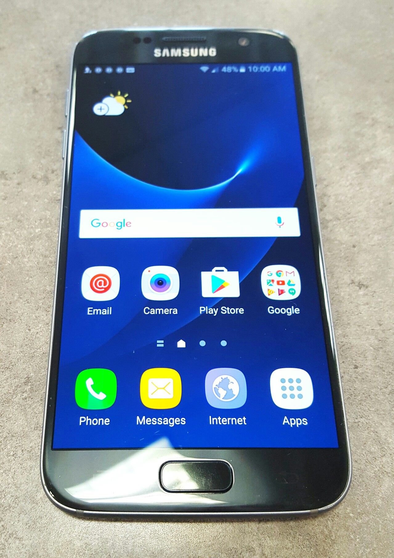 Sprint Samsung Galaxy S7 32gb Black Android Smart Cell Phone