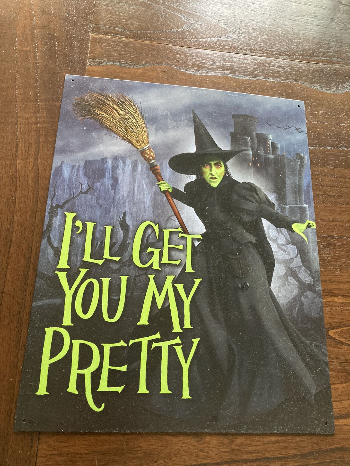 3 Fun wizard of oz and Batman Original Schonberg Art Tin Sign - Metal Wall Decor $10 each