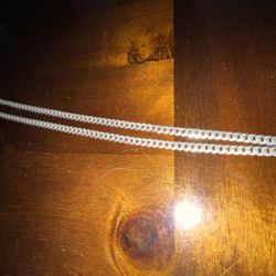 Sterling Silver Cuban chain 