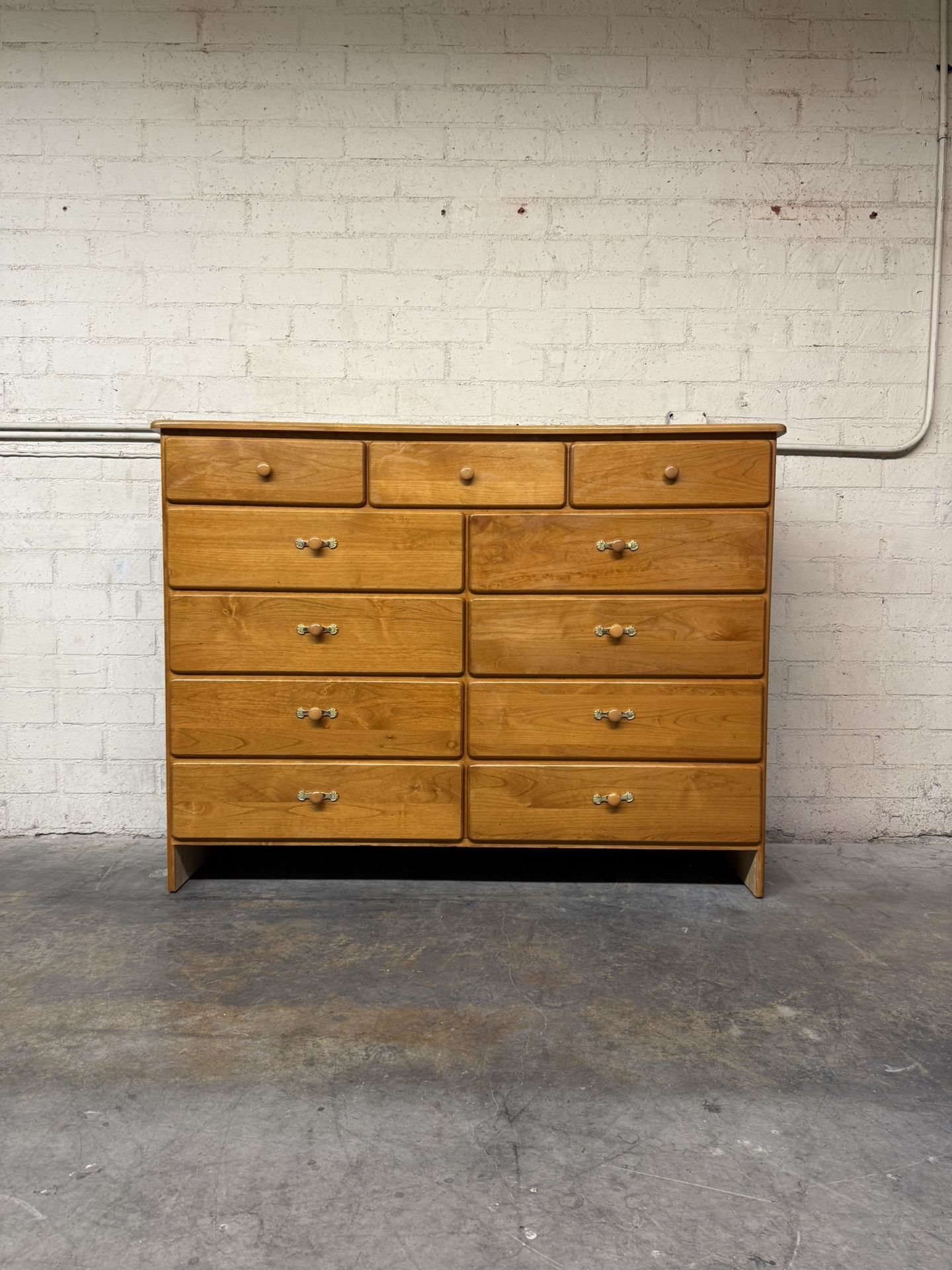 Delivery Is Available Vintage Solid Wood Dresser With 11 Storage Drawers $390 Obo!