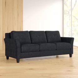 New Lifestyle Solutions Genova Microfiber Sofa in Black for Sale in Garden Grove CA OfferUp