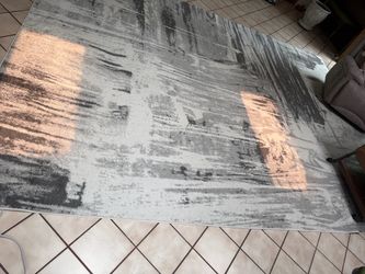 Modern Abstract Area Rug (10ft x 13.7ft / 305cm x 418cm)