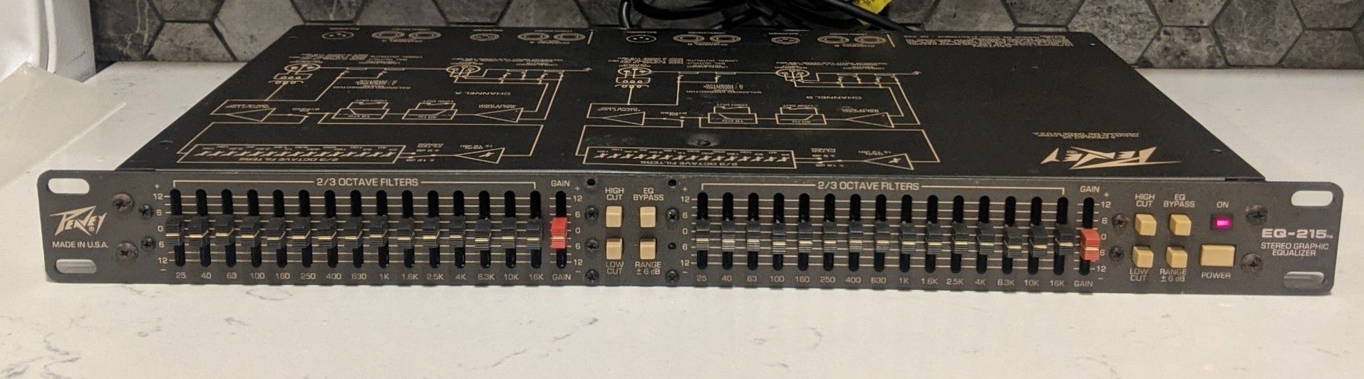 Peavey 15 Band Dual Channel Graphic Equalizer