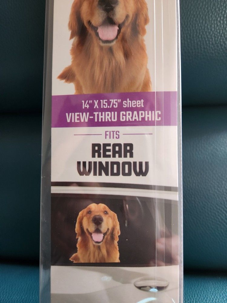 Golden Retriever Graphic For Rear Window