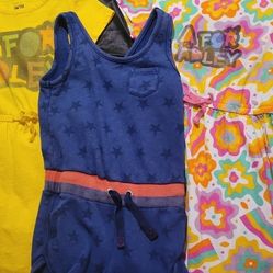 2 A For Adley Dresses And A Romper All 3 ($12) Size 6/7
