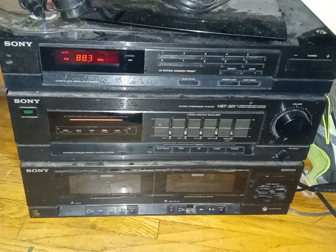 Sony reciver tape player and built in eq