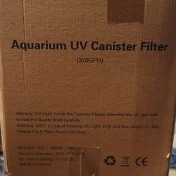 Coospider Uv Aquarium Canister Filter New Open Box