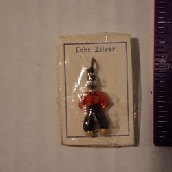 New Vintage Sterling Silver Dutch Boy Charm
