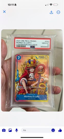 PSA 10 Monkey D. Luffy One Piece Promo Card