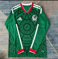 Soccer Mexico jersey Mundial green New Jersey  long sleeve player version sleeve long sleeve Women’s size 2025 Futbol manga larga manga corta Mujeres 