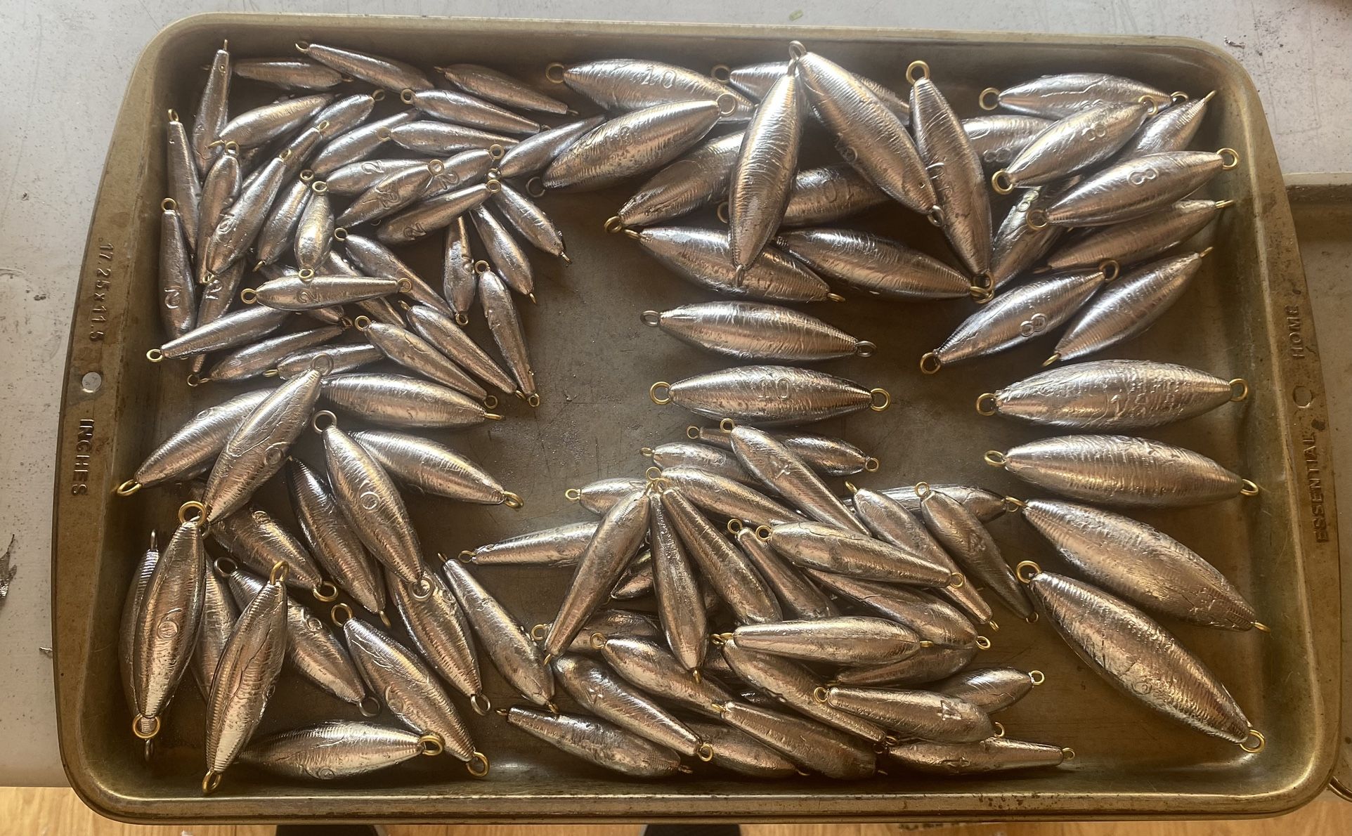 Plomb Peche 2 Pack Torpedo Sinker Weights - 16oz Wire Through Design | Tuna  Jigging & Fish Descenders Fishing Weight