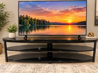 Glass TV stand $120