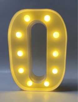 LED Marquee Letter O Light