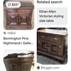 Antique Side Piece Solid Wood 