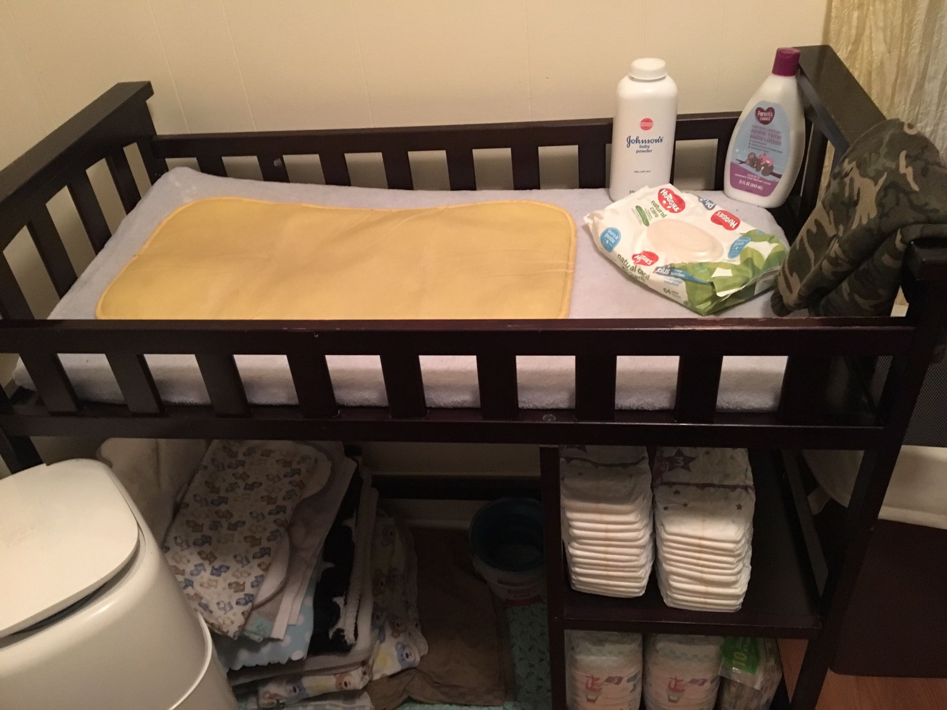 Wooden Baby changing table