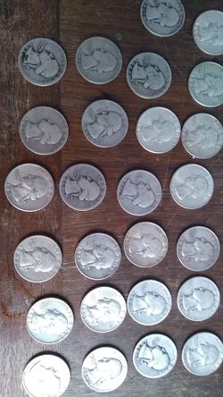 26 Real silver Washington quarters