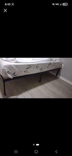 Full size memory foam mattress and bed frame
