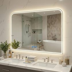Antok LED Bathroom Mirror 48”x36”