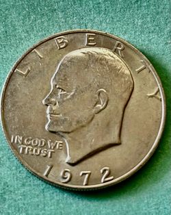Pair of 1972 Eisenhower Dollar Coins