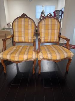 Two Upholstered accent chairs 