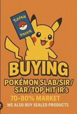 Pokémon cards, ETB‘s,booster bundles,PSA looking to buy