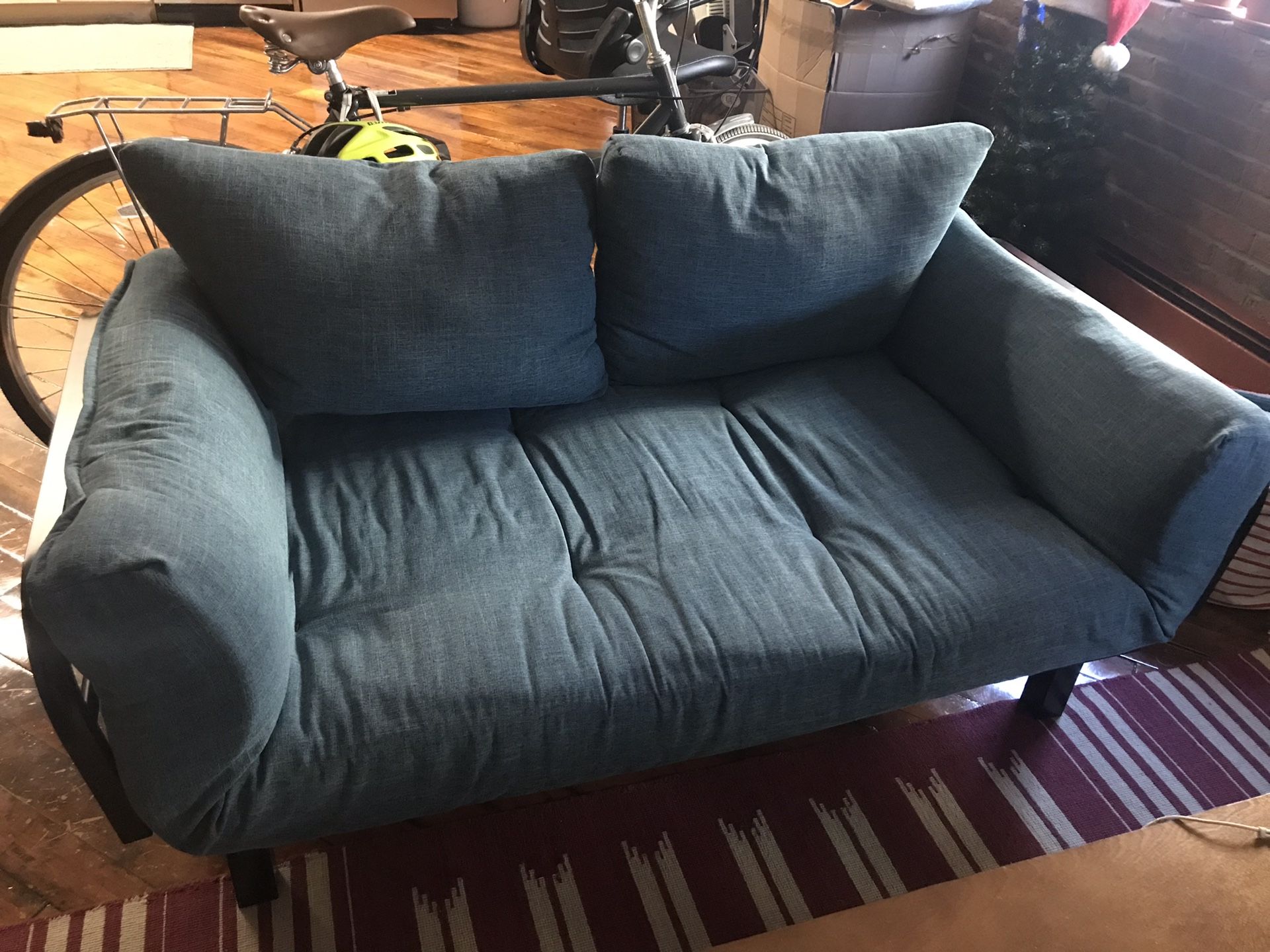 Blue Futon Couch