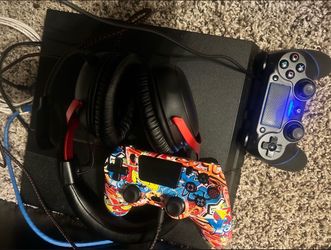 PS4 1TB + games, cords, controller, headset (NEED GONE ASAP)