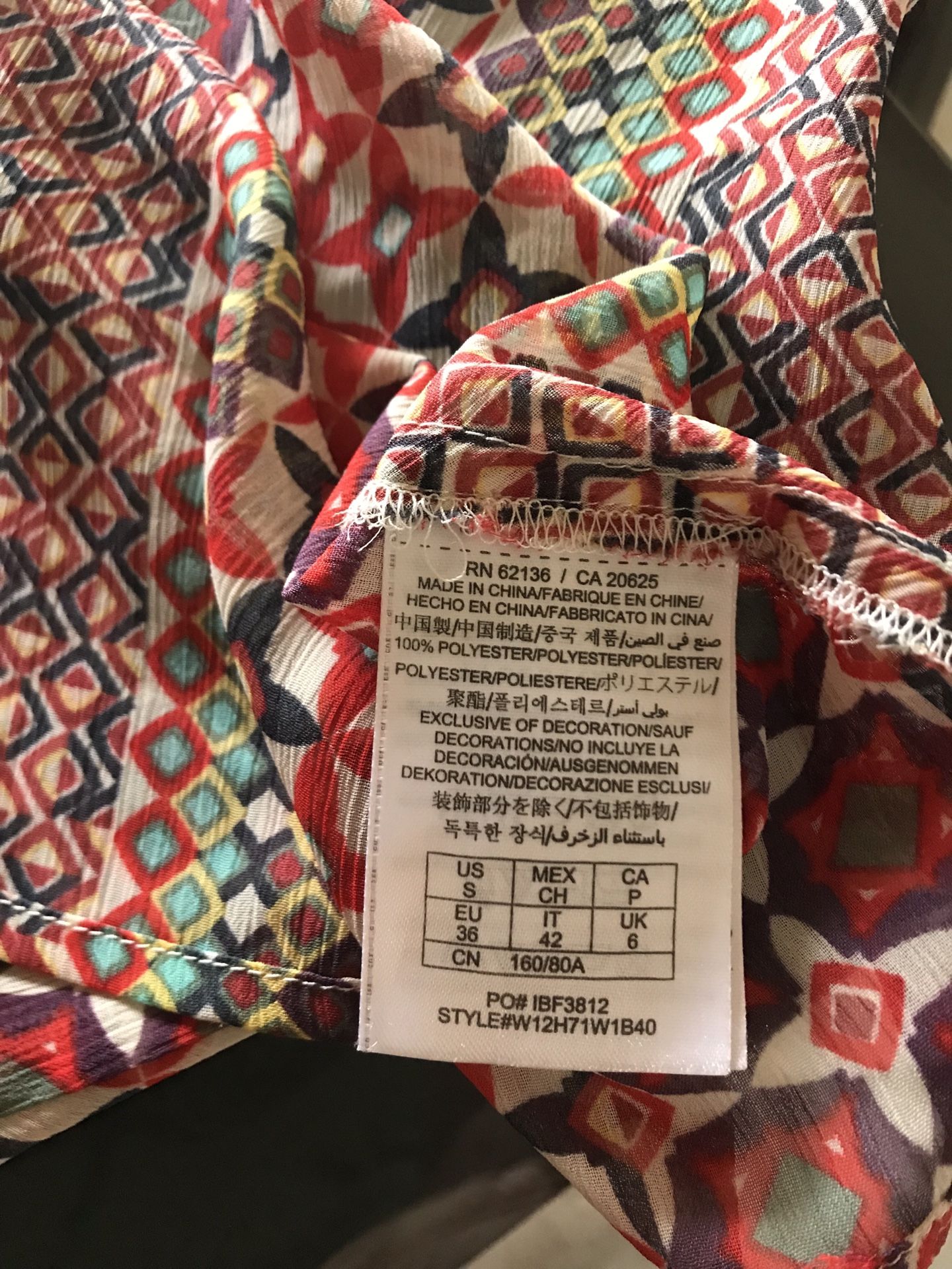 Guess Los Angeles Women’s Shirt With Folds In Front Size S Multicolor