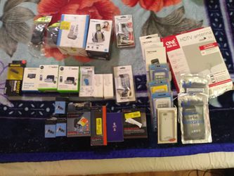 Brand new Bluetooth speaker and Bluetooth headsets iPhone 5 and 6 cases home phones a HDTV antenna and pop out mounts inbox me for prices