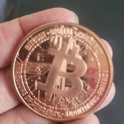 Bitcoin. 999 Copper Collector's Item