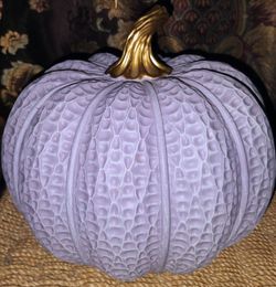 FIRM IN MERCED ‼️ Decorative Lavender Pumpkin with Gold Stem