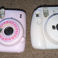 2-Fujifilm Instax Mini 9 & 11 Instant Film Camera ((Used))