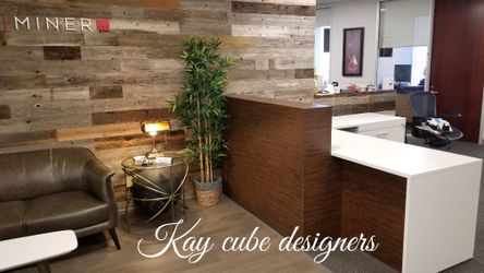 Custom reception desk