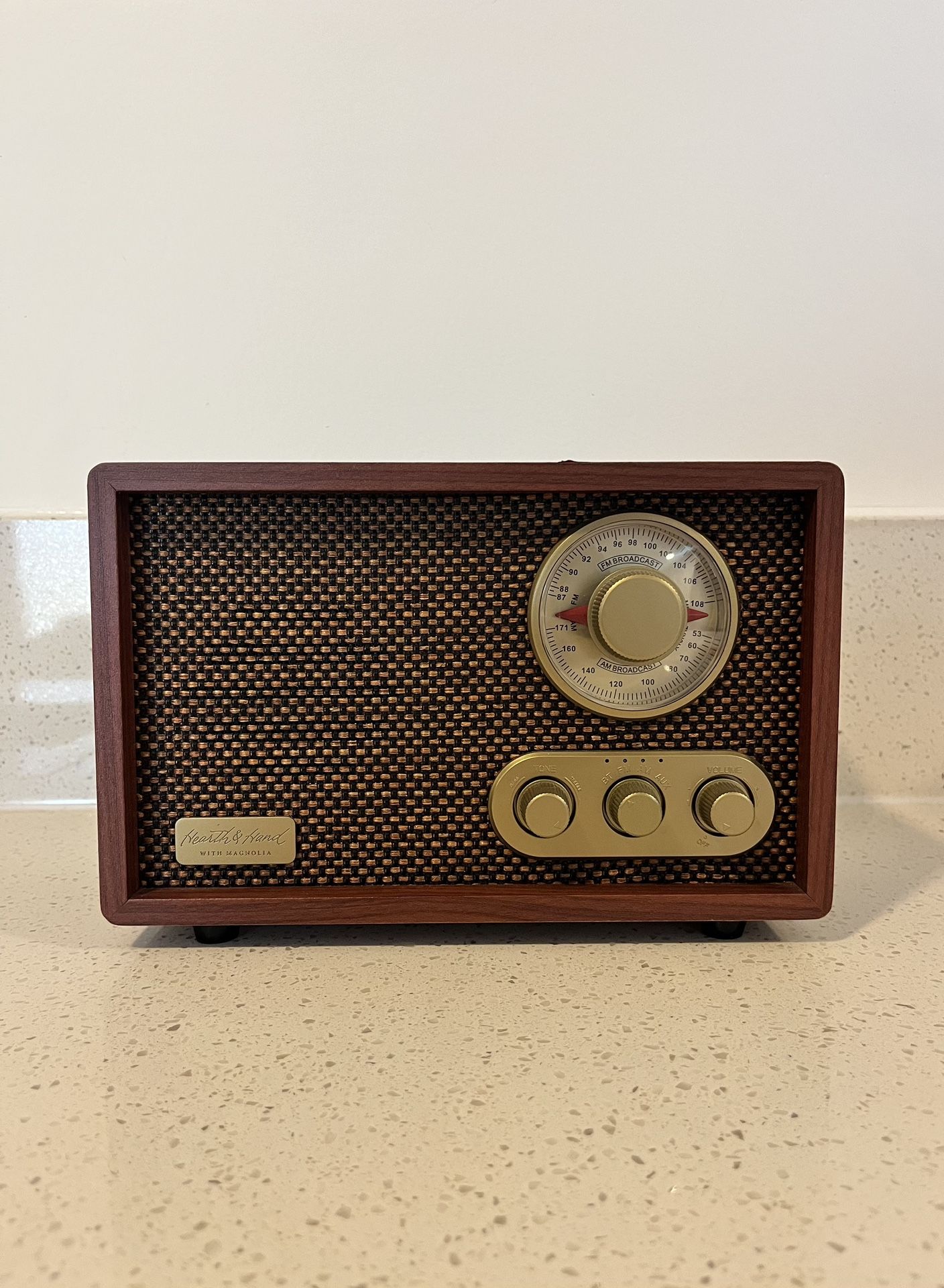 Portable AM/FM Bluetooth Radio Tonal Brown - Hearth and Hand with Magnolia 