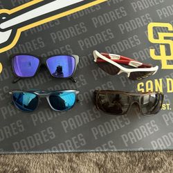 (3) Oakley Sunglasses Lot  &  (1) Von Zipper  