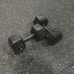 50lbs Cast Iron Dumbbells 