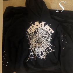 Sp5der Hoodie Black Small 